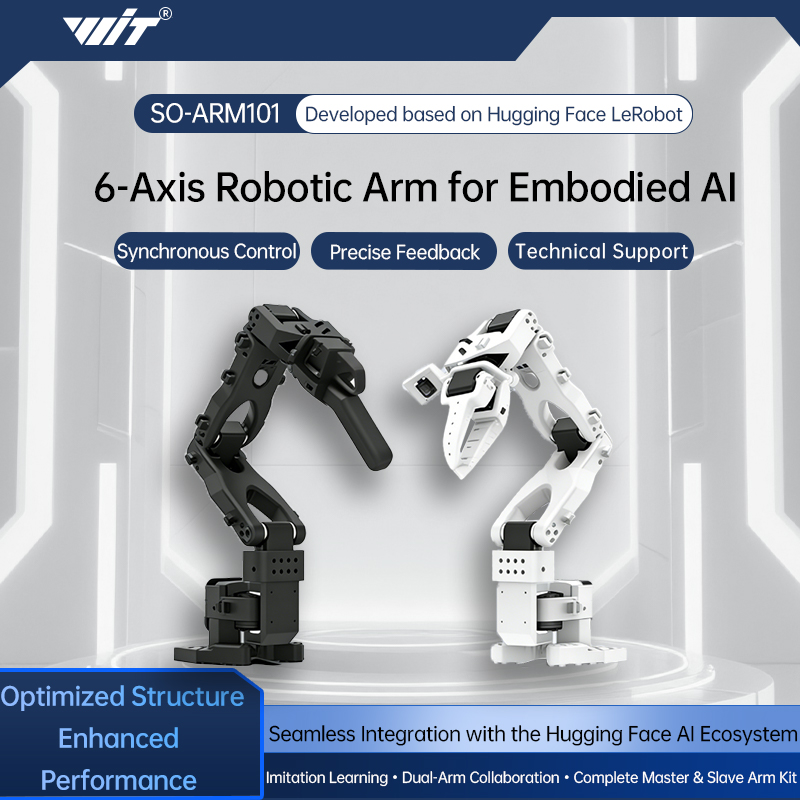 Robotic Arm 6 Axis Desktop - Zestaw SO-ARM101 (Pro) - Niedrogi, Open-Source,