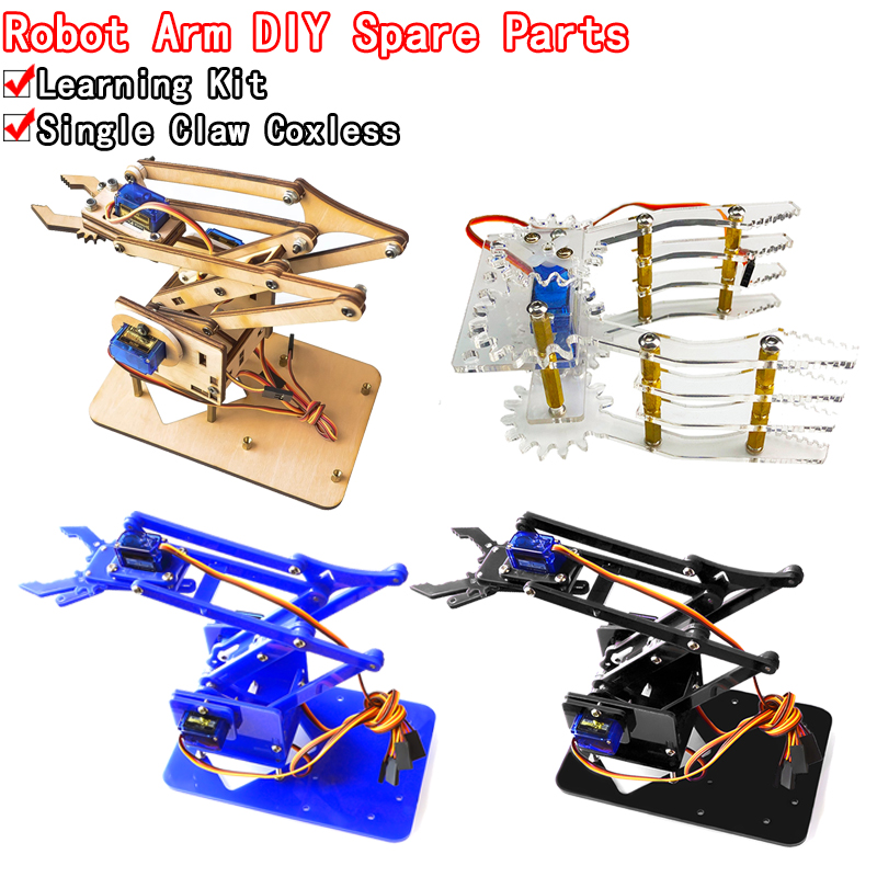 Robotic Arm Kit Arduino - SG90 MG90S 4 DOF Rozkładany Akrylowy