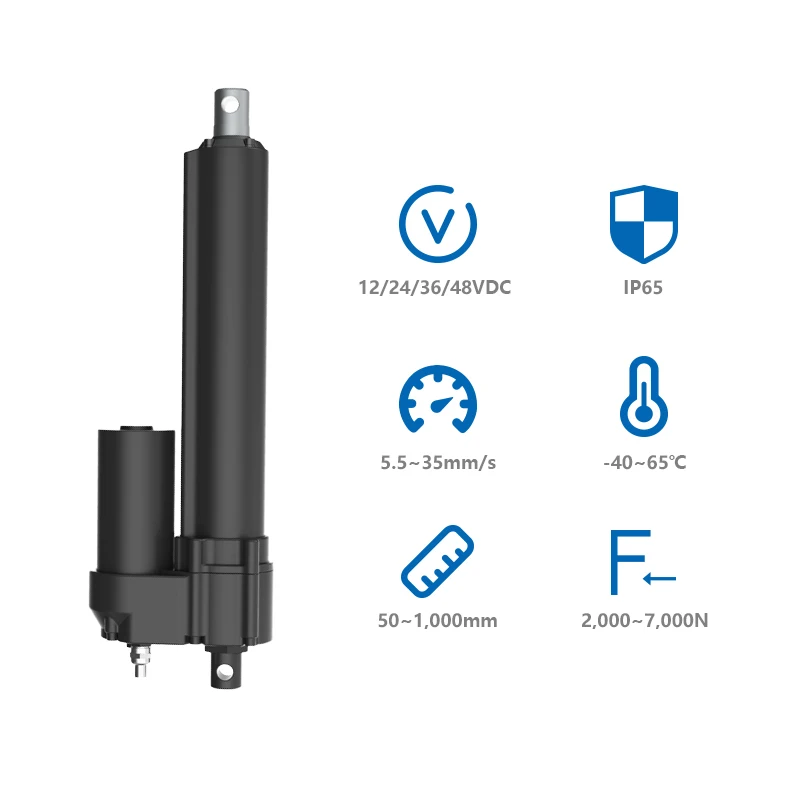 Linear Actuator Electric 1000Mm - PrimoPal Przemysłowy Siłownik Liniowy 12V 24V