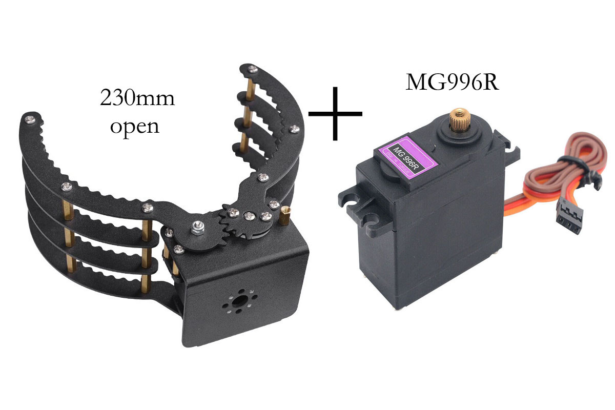 Robotic Arm Kit Arduino - Mechaniczne chwytaki z otworem 230 mm