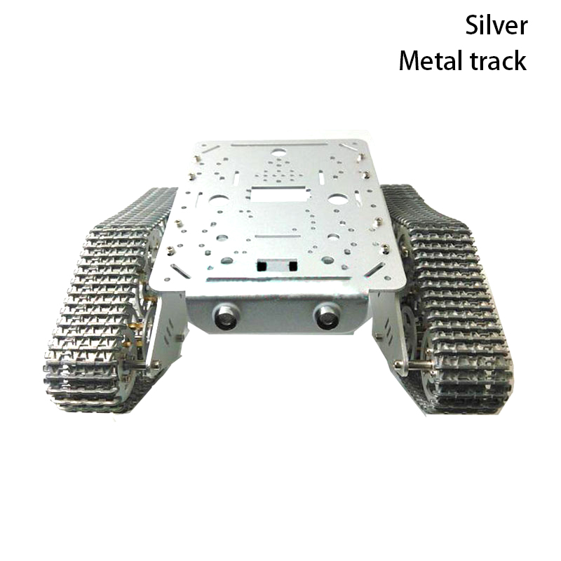Robotic Arm Kit Arduino - Metalowa podwozowa czołgu 2WD z plastikowymi