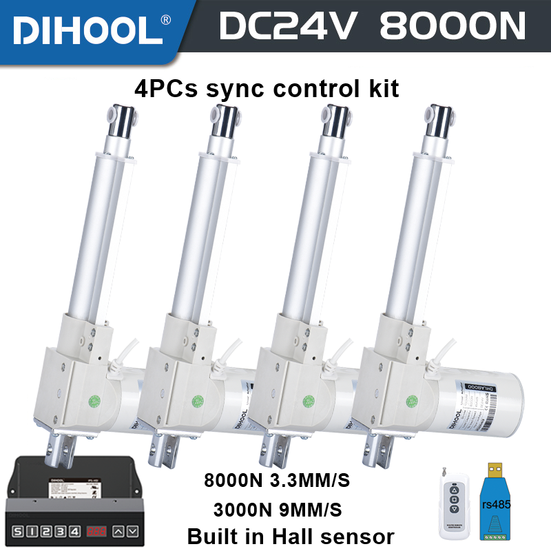 Linear Actuator Electric 1000Mm - Elektryczny siłownik liniowy 24V z czujnikiem