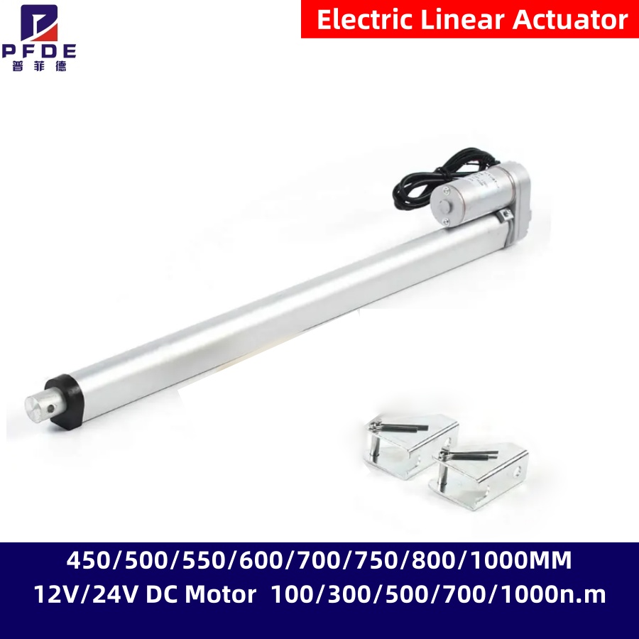 Linear Actuator Electric 1000Mm - Elektryczny siłownik liniowy 450/500/550/600/700/750/800/1000MM 12V/24V Silnik
