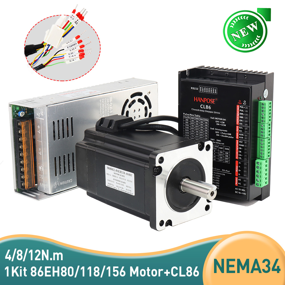 Silnik krokowo-serwo 86EH80 z  – Stepper Motor Nema 34 Closed Loop recenzja i cena