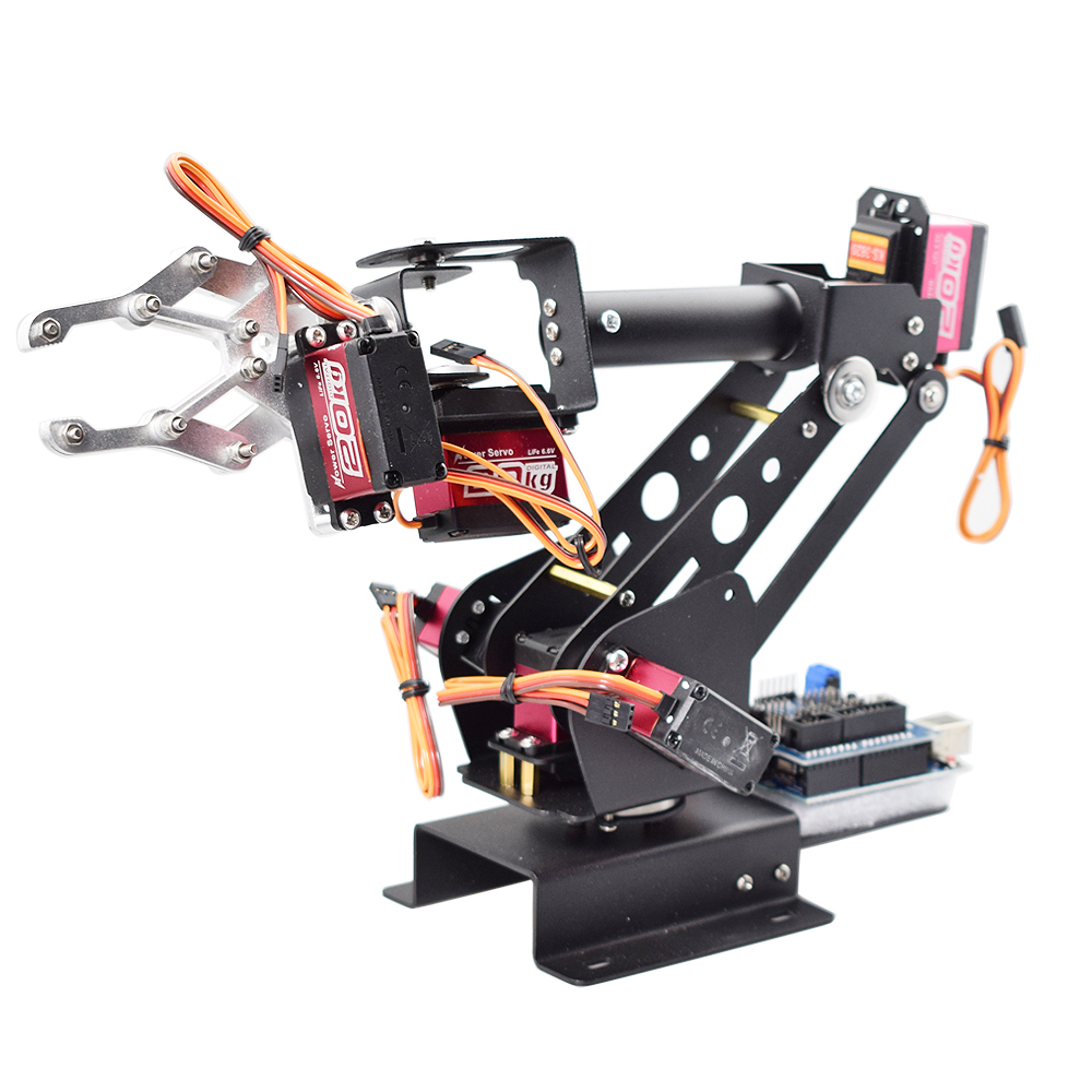 Ręka robota 6 DOF z chwytakiem – Robotic Arm Kit Arduino recenzja i cena