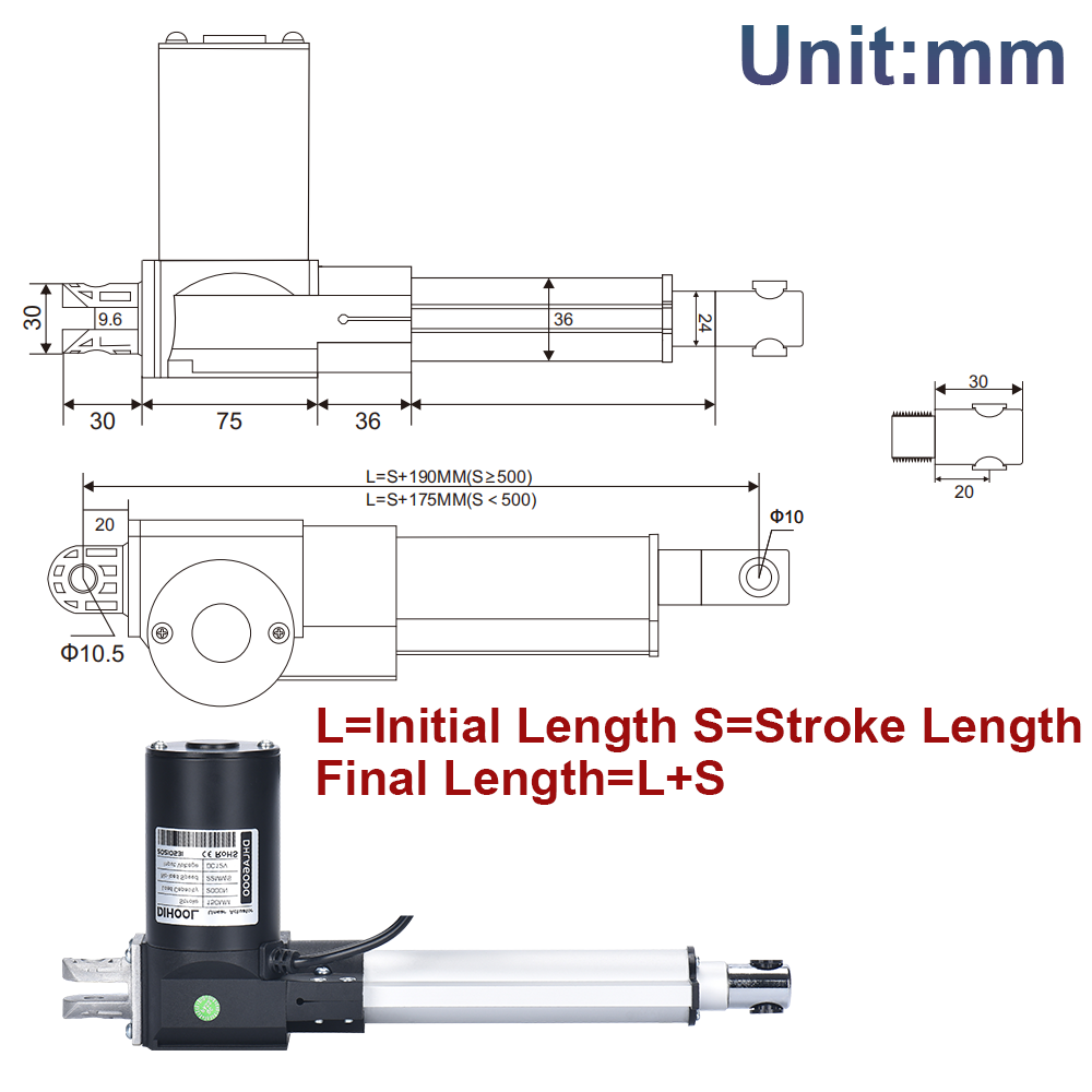 Elektryczny siłownik liniowy 6 – Linear Actuator Electric 1000Mm recenzja i cena