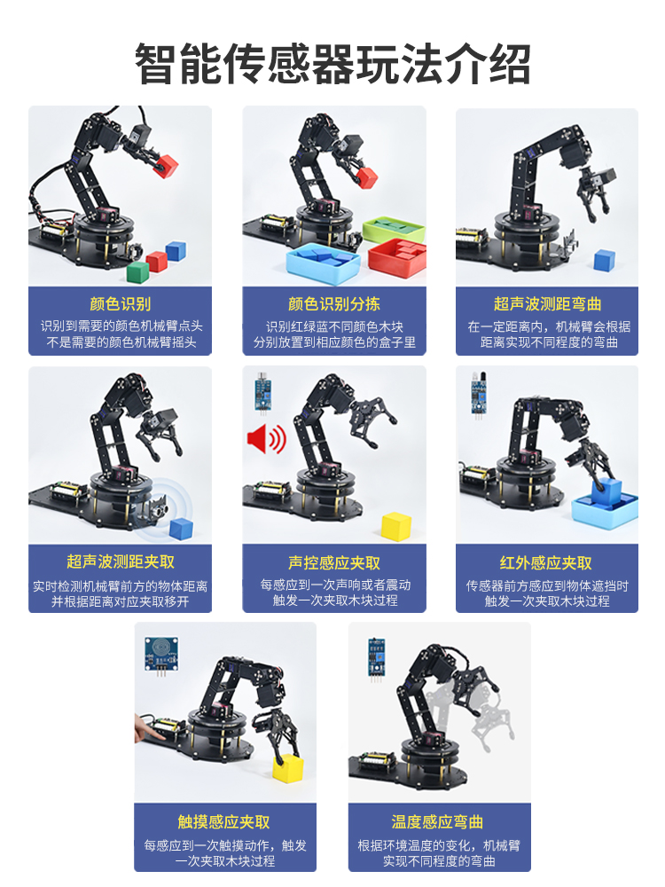 Otwarty kod źródłowy 6-osiowy  – Robotic Arm 6 Axis Desktop recenzja i cena