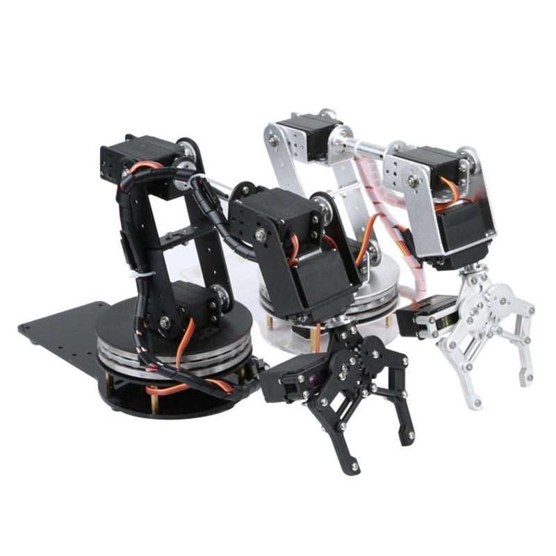 Srebrne ramię robota 6 DOF z o – Robotic Arm Kit Arduino recenzja i cena