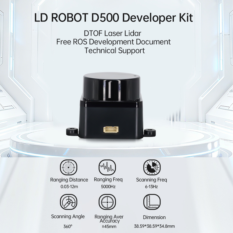 Zestaw Lidar LDROBOT D500 D800 – Robotic Arm 6 Axis Desktop recenzja i cena