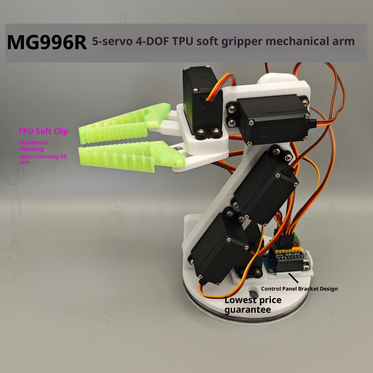 Ramię robotyczne MG996R, 5-osi – Robot Arm 5 Dof Servo recenzja i cena
