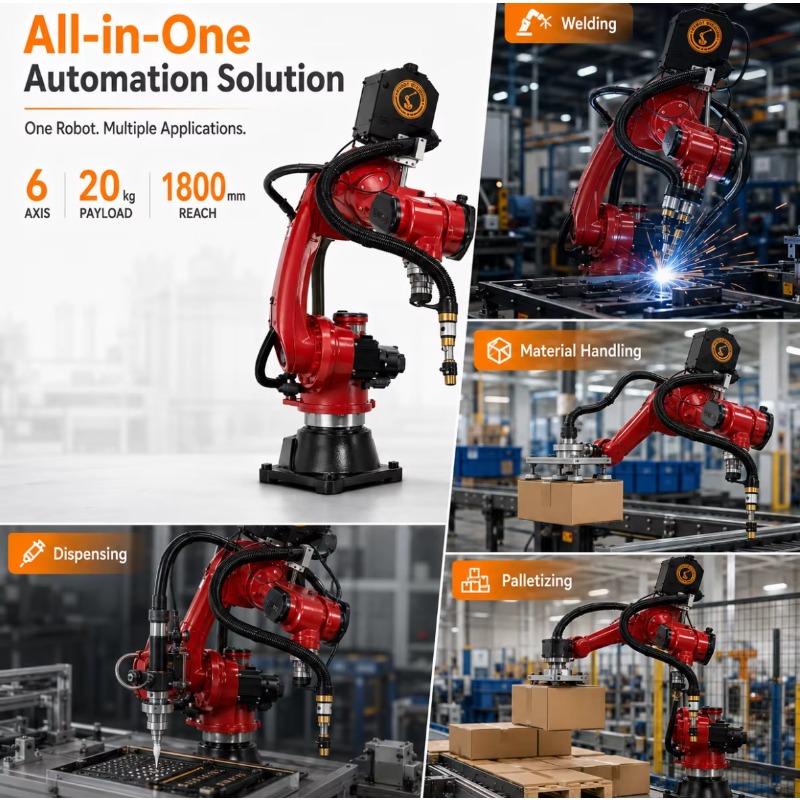 Precyzyjny, sześcioosiowy rami – Industrial Robot Arm 20Kg Payload recenzja i cena