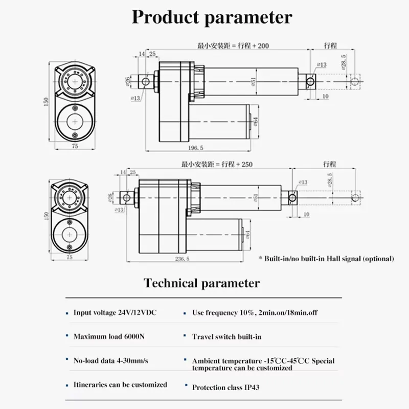 Elektryczny siłownik liniowy 8 – Linear Actuator Electric 1000Mm recenzja i cena