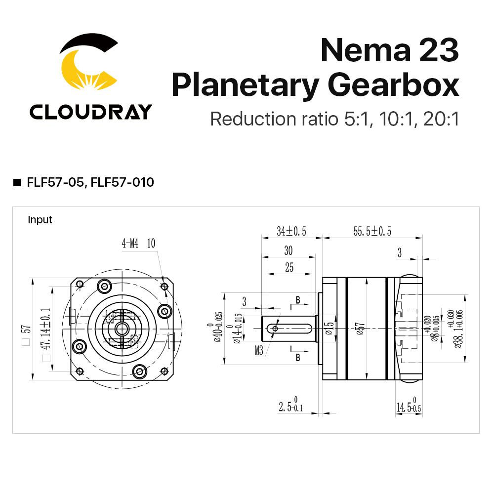 Cloudray Nema 23 przekładnia p – Planetary Gearbox Nema 23 recenzja i cena